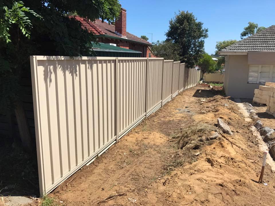 Colorbond Fence Plinths Perth
